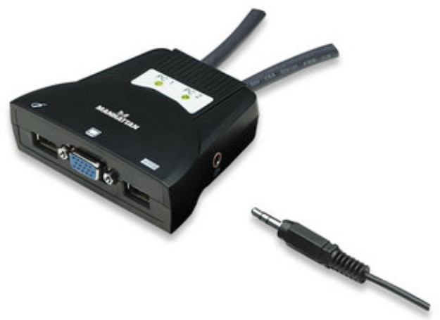Imagen de Mini switch KVM de 2 puertos