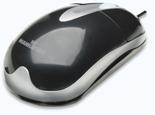 Imagen de *Mouse Optico Caja USB Negro/Plata