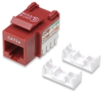 Imagen de JACK RJ45 CAT5E KEYSTONE DE IMPACTO ROJO