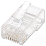 Imagen de PLUG RJ45 CAT6 MULTIFILAR UTP BOTE 100 PZAS ORO 15-MICRAS