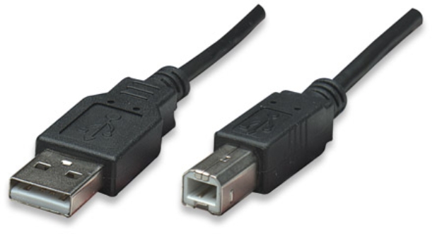 Imagen de Cable USB A macho a B hembra 480 Mbps 1.8m