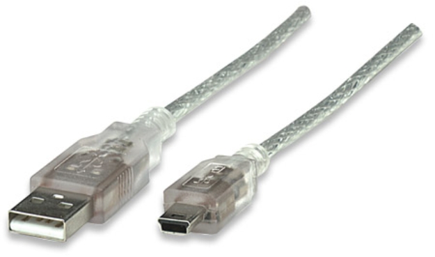 Imagen de Cable USB 2.0 A macho a Mini B macho, 480 Mbps 1.8m