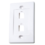 Imagen de TAPA (FACEPLATE) 2 PERFORACION BLANCO