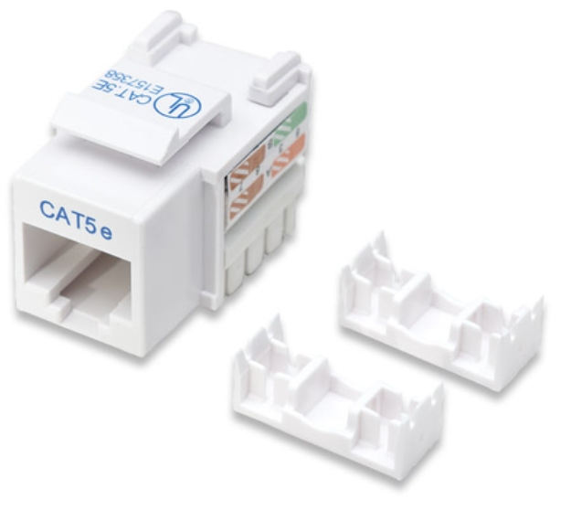 Imagen de JACK RJ45 CAT5E KEYSTONE DE IMPACTO BLANCO
