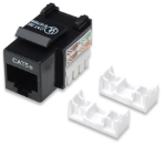 Imagen de JACK RJ45 CAT5E KEYSTONE DE IMPACTO NEGRO