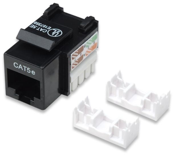 Imagen de JACK RJ45 CAT5E KEYSTONE DE IMPACTO NEGRO