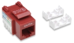 Imagen de JACK RJ45 CAT5E KEYSTONE DE IMPACTO ROJO