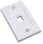 Imagen de TAPA (FACEPLATE) 1 PERFORACION BLANCO