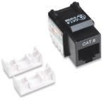 Imagen de JACK RJ45 CAT6 KEYSTONE DE IMPACTO NEGRO