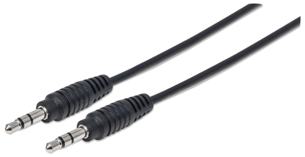 Imagen de Cable estereo a IPOD M-M 0.9M Negro BL