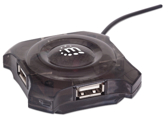 Imagen de HUB USB-A 4 Ptos Negro Economico