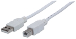 Imagen de Cable USB V2.0 A-B  1.8M, Blanco