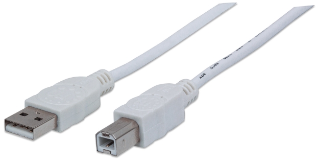 Imagen de Cable USB V2.0 A-B  1.8M, Blanco