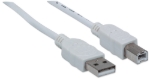 Imagen de Cable USB V2.0 A-B  1.8M, Blanco