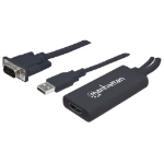 Imagen de Convertidor de VGA y USB a HDMI