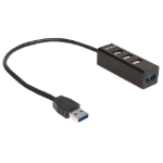 Imagen de HUB USB-A V2.0  3 Puertos y V3.0 1 Puerto SIN fu