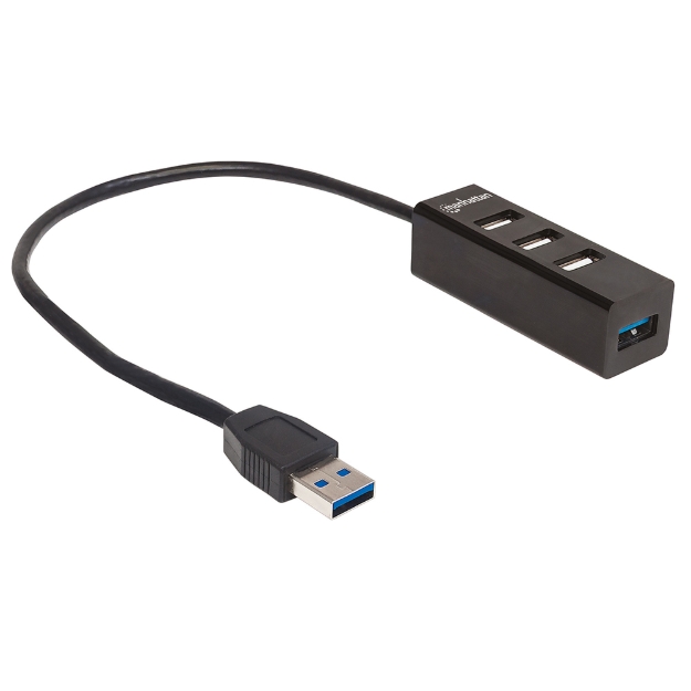 Imagen de HUB USB-A V2.0  3 Puertos y V3.0 1 Puerto SIN fu