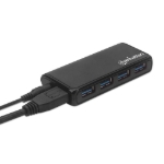 Imagen de Conector múltiple de 4 puertos para USB 3.2 Gen 1 con adaptador de alimentación