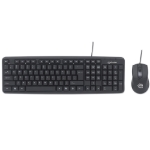 Imagen de Teclado y mouse óptico USB cableado, combo