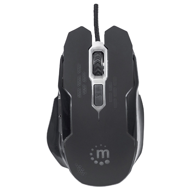 Imagen de Mouse Optico Gaming USB Negro c/luz
