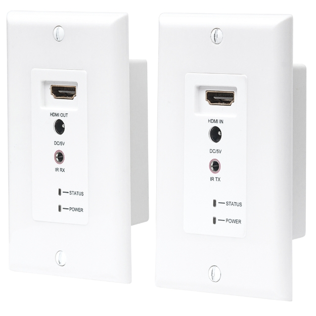 Imagen de Kit placa de pared extensor de HDMI por Cat5e/Cat6 