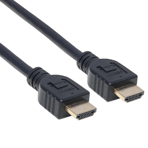 Imagen de Cable HDMI de alta velocidad CL3 para montaje con Ethernet, negro, 1 m (3 ft)