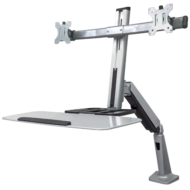Imagen de Soporte Monitor p/2 Monitor 13" a 27" Ergonómica, Estacion de trabajo