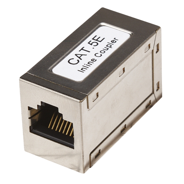 Imagen de COPLE RJ45-RJ45 CAT5E MODULAR METALICO UTP FTP