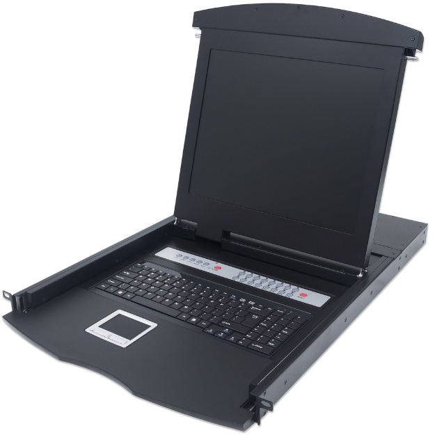Imagen de MUX KVM Rackmount 16:1 PS2/USB LCD 17"