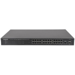 Imagen de Switch Administrable por Web Gigabit Ethernet de 24 puertos PoE+ y 2 puertos SFP
