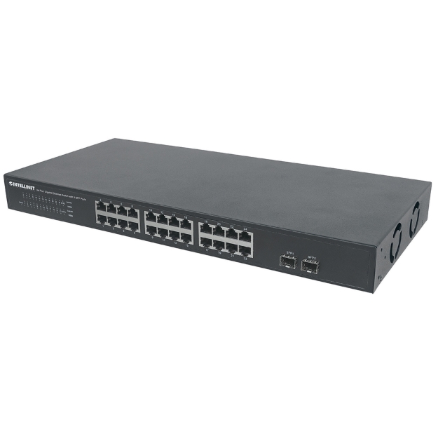 Imagen de Switch de 24 Puertos Gigabit Ethernet con 2 puertos SFP
