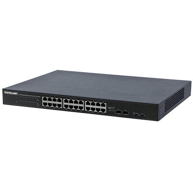 Imagen de Switch de 24 puertos Gigabit Ethernet PoE+ con enlace a 10 GbE