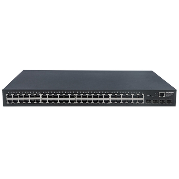 Imagen de Switch de 48 puertos Gigabit Ethernet administrable por red con 4 puertos SFP