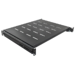 Imagen de Charola Gabinete 19", 1U, Deslizable, Ajustable 60-80cm, Ventilada, 35kg