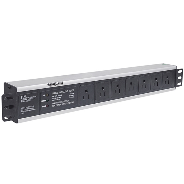 Imagen de Barra multicontacto con 7 salidas para montaje en 1.5 U de rack de 19" - Tipo EU