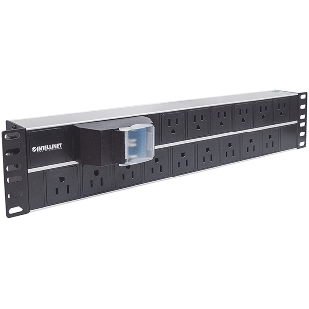 Imagen de Barra multicontactos de 15 salidas para montaje en 2U de rack de 19" - Enchufes Tipo EU (NEMA 5)