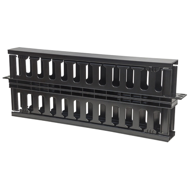 Imagen de Organizador Cables 19", 1U plastico, doble cara