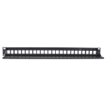 Imagen de PANEL PARCHEO SIN JACKS, 24 PTOS 1U P/JACK KEYSTONE