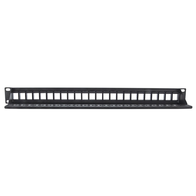 Imagen de PANEL PARCHEO SIN JACKS, 24 PTOS 1U P/JACK KEYSTONE