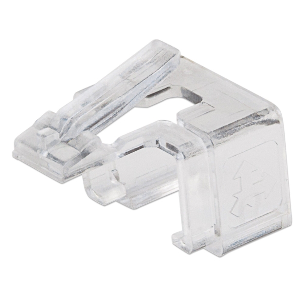 Imagen de PLUG RJ45 CLIP DE REPUESTO BOTE CON 50 PIEZAS TRANSPARENTE