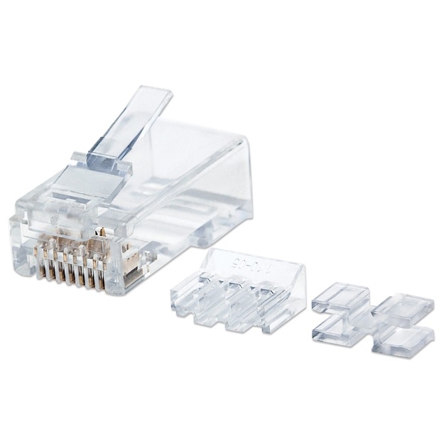 Imagen de PLUG RJ45 CAT6 SOLIDO UTP BOTE 80 PZAS ORO 50-MICRAS PRO