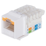 Imagen de *JACK CAT 6  SIN HERRAMIENTA (KEYSTONE) BLANCO C/BLOQUEO