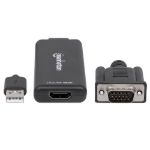 Imagen de Convertidor de VGA y USB a HDMI