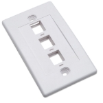 Imagen de *TAPA (FACEPLATE) 3 PERFORACION BLANCO