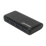 Imagen de Conector múltiple de 4 puertos para USB 3.2 Gen 1 con adaptador de alimentación