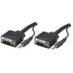 Imagen de CABLE MONITOR SVGA 8MM HD15M-M  1.8M+Aud