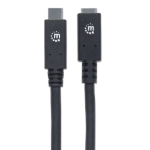 Imagen de Cable de extensión USB 3.2 Gen 2 Tipo C, 10 Gbps, 5A, 50cm