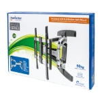 Imagen de Soporte TV p/pared 50kg, 32" a 55" Articulado, Premium Aluminio