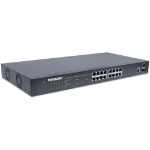 Imagen de Switch Administrable Gigabit Ethernet de 16 puertos PoE+ con 2 puertos SFP