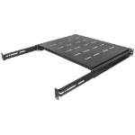 Imagen de Charola Gabinete 19", 1U, Ajustable 37-60cm, Deslizable, Ventilada, 35kg